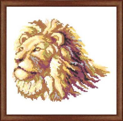Канва с нанесенным рисунком "Лев"