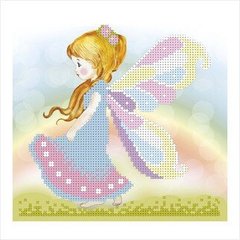 Схема для вышивки бисером "Девочка-бабочка"