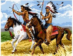 Картина по номерам "Индейцы на охоте"
