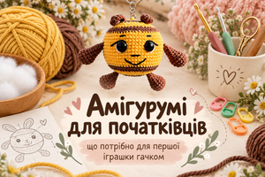Амігурумі для початківців: що потрібно для першої іграшки