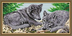 Набір алмазної мозаїки "Вовки"