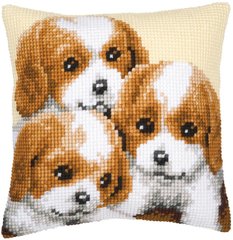 Набор для вышивания крестом "Три щенка"