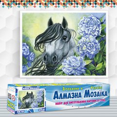 Набор алмазной мозаики "Лошадь в цветах"