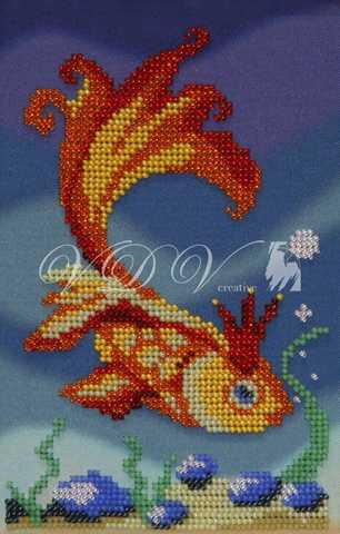 Описание: Набор вышивки бисером Картины Бисером Р-240 Золотая рыбка