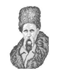 Канва с нанесенным рисунком "Т.Г. Шевченко"