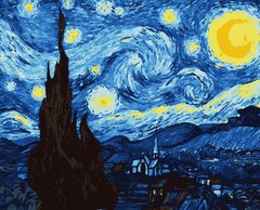 Картина по номерам ""Звездная ночь" Ван Гог"