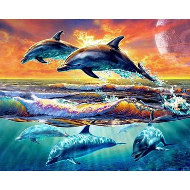 Набір алмазної мозаїки "Ігри дельфінів"