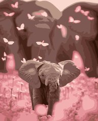 Картина по номерам "Слоненя"