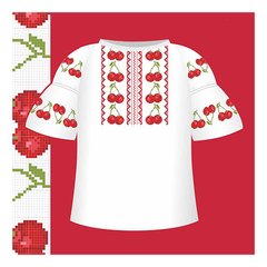 Бумажная схема для вышивки "Сорочка-вышиванка для девочки"