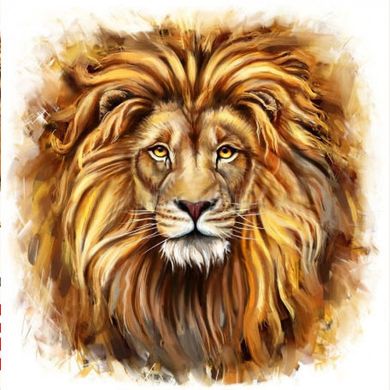 Набор алмазной мозаики "Взгляд льва"