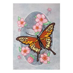 Набор для вышивки декоративными швами "Бабочками монарх"