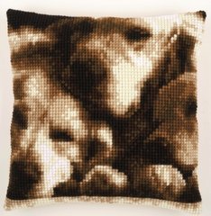 Набор для вышивки крестом "Подушка "Спящие собаки"