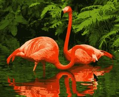 Картина за номерами "Пара фламинго"