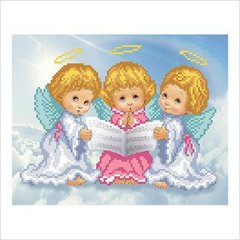 Схема для вышивки бисером "Трио ангелочков"