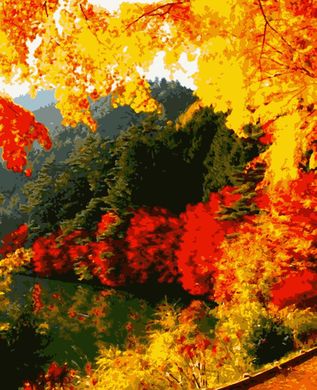 Картина по номерам "Яскрава осінь"