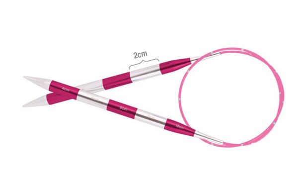 Спиці кругові на волосіні Smartstix KnitPro  100 см, 12.00 мм