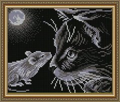 Набір алмазної мозаїки "Кішки-мишки"