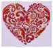 Схема для вышивки бисером "Кружевное сердце"
