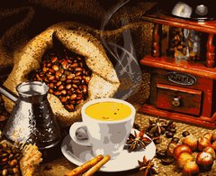 Картина по номерам "Ароматный кофе"