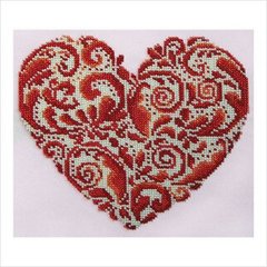Набор для вышивки бисером "Кружевное сердце"