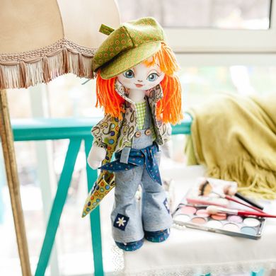 Набор для шитья куклы на льняной основе "Модница"