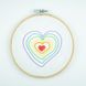 Набір для вишивання декоративними швами "Серце"