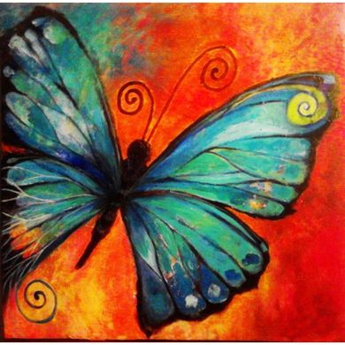 Набор алмазной мозаики "Рисунок бабочки"