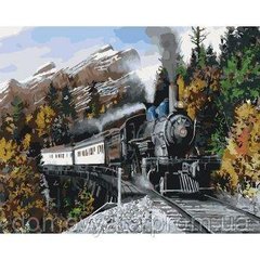 Картина по номерам "Скорый поезд"