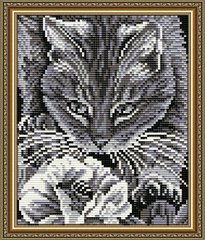 Набір алмазної мозаїки "Кіт і бджола"