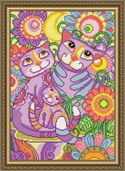 Набір алмазної мозаїки "Коти нерозлучники"