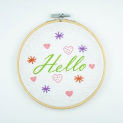 Набор для вышивки декоративными швами "Hello"