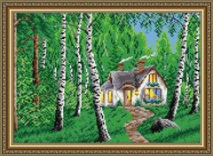 Набір алмазної мозаїки "Будиночок в лісі"