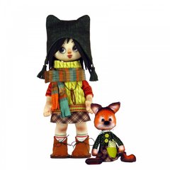 Набор для шитья куклы и мягкой игрушки «Девочка с лисенком»