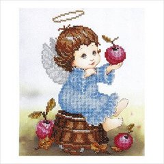 Набор для вышивки бисером "Ангелочек с яблоками"